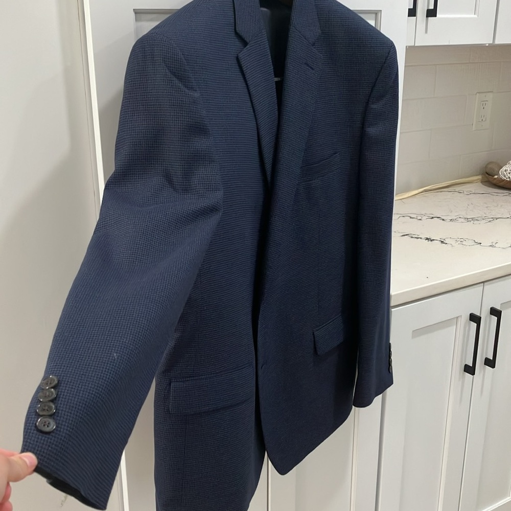 Lauren Ralph Lauren Men's Navy Blue Formal Blazer Sports Suit Coat Jacket - Picture 5 of 12